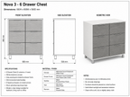 NOVA 6 Drawer Chest