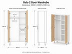 Oslo Wardrobe 2 door